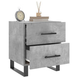 Bedside Cabinet Concrete Grey 40x35x47.5 cm Engineered Wood 827364