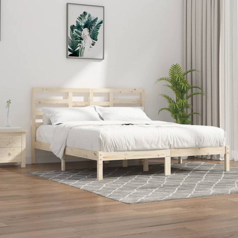 Bed Frame without Mattress Solid Wood 200x200 cm 3105815
