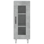 Highboard Concrete Grey 34.5x34x180 cm Engineered Wood 3199077