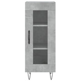 Highboard Concrete Grey 34.5x34x180 cm Engineered Wood 3199077