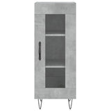 Highboard Concrete Grey 34.5x34x180 cm Engineered Wood 3199077