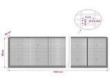 Gabion with 3.5 mm Wire and 5x2.5 cm Mesh 1150x30x100 cm 3461777