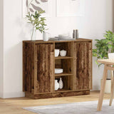 LED Sideboard Old Wood 90 x 32 x 75 cm Engineered Wood 869688