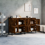 Sideboards 2 pcs Smoked Oak 60x35x70 cm Engineered Wood 3185764