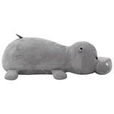 Hippo Cuddly Toy Plush Grey 80245