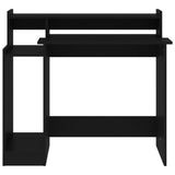 Desk with LED Lights Black 97x45x90 cm Engineered Wood 805553