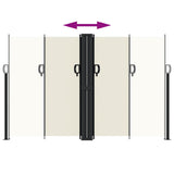 Retractable Side Awning Cream 160x600 cm 4004625