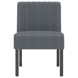 Slipper Chair Dark Grey Velvet 352452