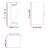 Kitchen Wall Cabinet Porto Brown Oak Engineered Wood 854024