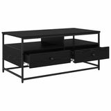 Coffee Table Black Oak 100 x 51 x 45 cm Engineered Wood 882766