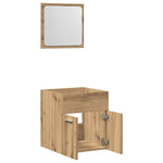 ZNTS 2 Piece Bathroom Furniture Set Artisan Oak Engineered Wood 862037