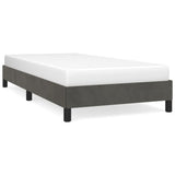 Bed Frame without Mattress Dark Grey 90x190 cm Single Single Velvet 349846