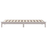 820527 Bed Frame without Mattress White 90x200 cm Solid Wood