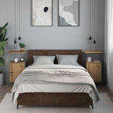Bedside Cabinets 2 pcs Artisan Oak 41x31x80 cm Engineered Wood 857249