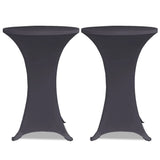 Stretch Table Cover 4 pcs 60 cm Anthracite 279084