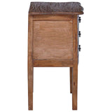 Storage Chest 48 x 35 x 64 cm Solid Mahogany Wood 42012409