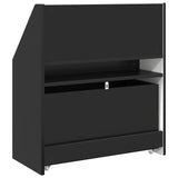 Kids Bookshelf Black 60 x 29.5 x 69 cm Engineered Wood 892390