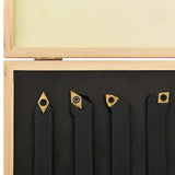 146719 12 Pieces Indexable Turning Tool Set 16x16 mm 100 mm