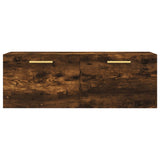 Wall Cabinet Smoked Oak 100x36.5x35 cm Engineered Wood 830121