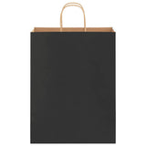 Paper Bags 250 pcs with Handles Black 32x12x42 cm 4101648