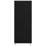 Highboard Black Oak 69.5 x 34 x 180 cm Engineered Wood 3416067