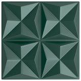 Wall Panels 24 pcs Green 50x50 cm XPS 6 m Origami 4100066