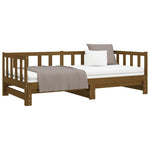 ZNTS Pull-out Day Bed without Mattress Honey Brown 2xcm 814667