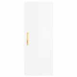 Wall Mounted Cabinet High Gloss White 34.5x34x90 cm 828838