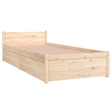 Bed Frame without Mattress with Drawers Small Single 3103473