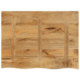 Table Top 90x60x2.5 cm Live Edge Solid Wood Rough Mango 370357