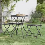 Folding Garden Chairs 2 pcs Expanded Metal Mesh Anthracite 317338