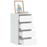 Corner Chest of Drawers White 40x41x76 cm Engineered Wood 852861
