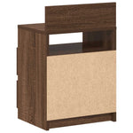 ZNTS Bedside Cabinets 2 pcs with 2 Drawers Brown Oak 40x33x60 cm 858573