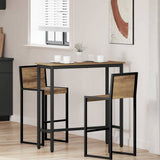 Table Artisan Oak 100 x 40 x 100.5 cm Engineered Wood and Steel 873743