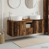 Bathroom Cabinet Set 3 pcs Old Wood 49.5 x 44.5 x 65.5 cm 3405745