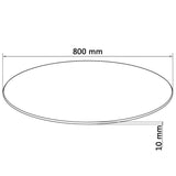Table Top Tempered Glass Round 800 mm 244617