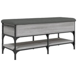 Shoe Bench Grey Sonoma 102x42x45 cm Engineered Wood 835200