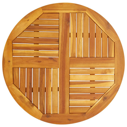 Table Top 80x2.2 cm Round Solid Wood Acacia 4004250