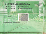 300 x 195cm Walk-In Tunnel Greenhouse - Green T3398P318749