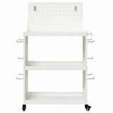 Tool Trolley White 65 x 35 x 111 cm Cold-rolled Steel 874547