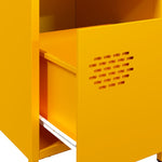 ZNTS Bedside Cabinets 2 pcs Mustard Yellow 35x39x43.5 cm Steel 851251