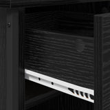 Bedside Cabinet 2 pcs Black Oak 40 x 42 x 50 cm Engineered Wood 881851