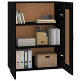 Hanging Wall Cabinet Black 69.5x32.5x90 cm 812304