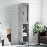 Highboard Concrete Grey 34,5x34x180 cm Engineered Wood 3200325