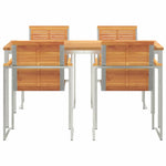 Garden Dining Set 5 pcs Solid Wood Acacia 3334807