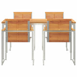 Garden Dining Set 5 pcs Solid Wood Acacia 3334807