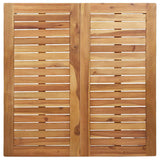 Garden Dining Set 5 pcs Solid Acacia Wood and Stainless Steel 3334814