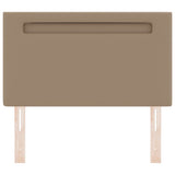 LED Headboard Cappuccino 90 cm Faux Leather 42007296