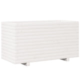 Garden Planter White 90x40x49.5 cm Solid Wood Pine 847374