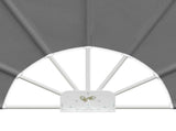 Balcony Privacy Screen 400 cm Polyester Light Grey 42037154